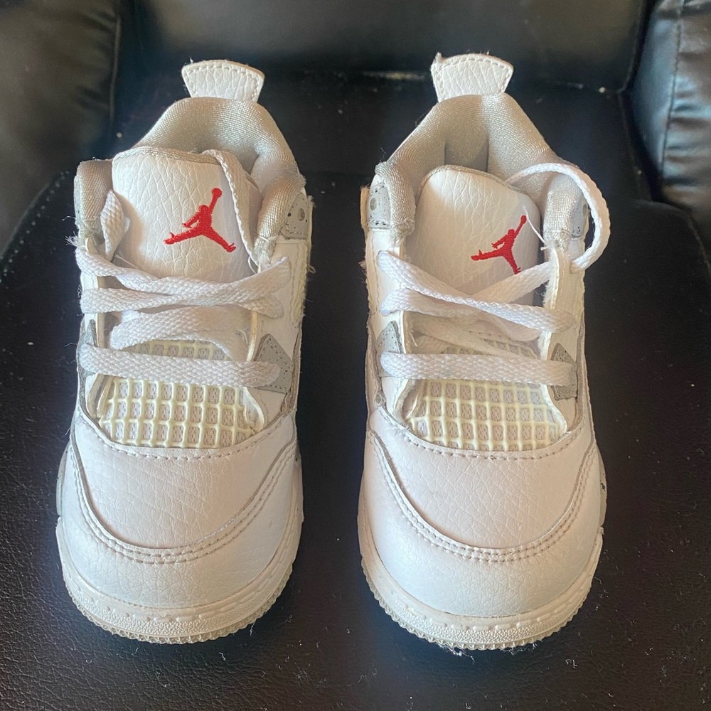 Toddler Size 7 Jordan Cement 4's